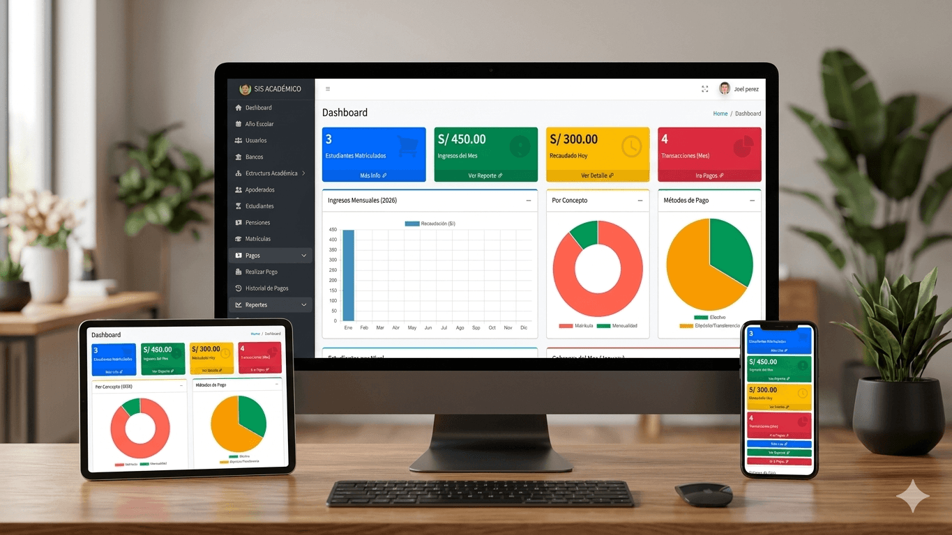 Sistema Integral de Matrículas, Pagos y Control Académico PRO